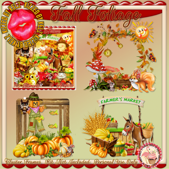 Fall Foliage Cluster Frames - Click Image to Close