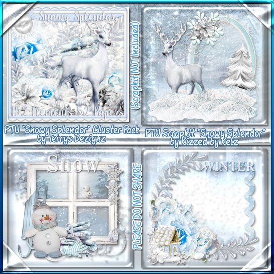 Snowy Splendor Cluster Pack - Click Image to Close