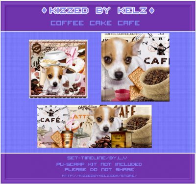 Coffee Cake Cafe Timeline Set