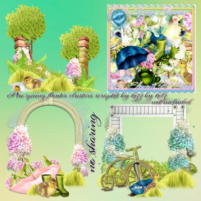 Spring Flowers Cluster Pk