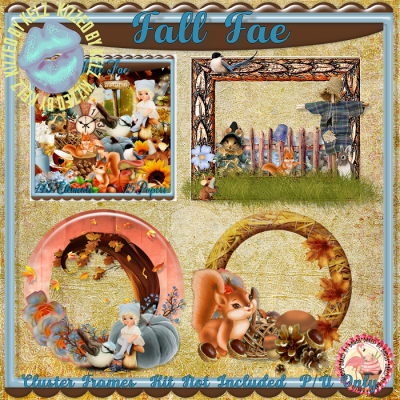 Fall Fae Cluster Frames