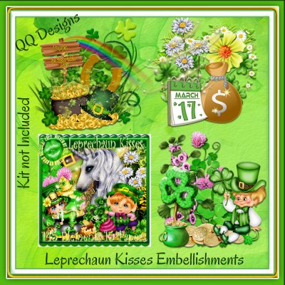 Leprechaun Kisses Embellishments